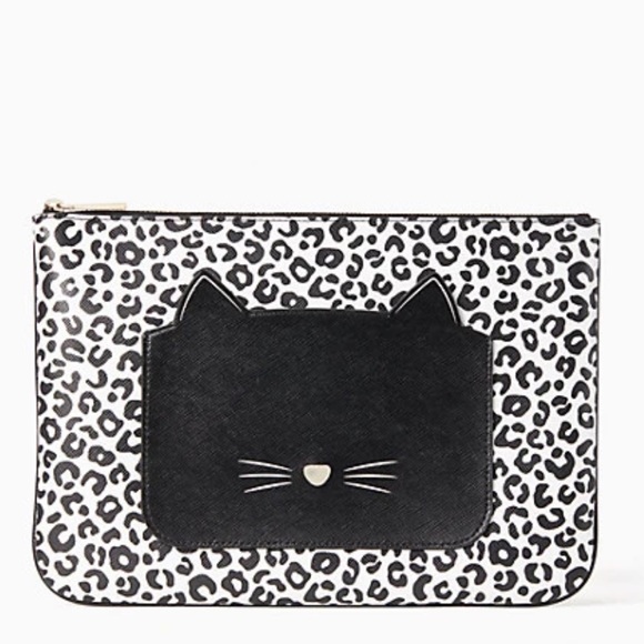 kate spade Handbags - Kate Spade Meow Cat Large Pouch